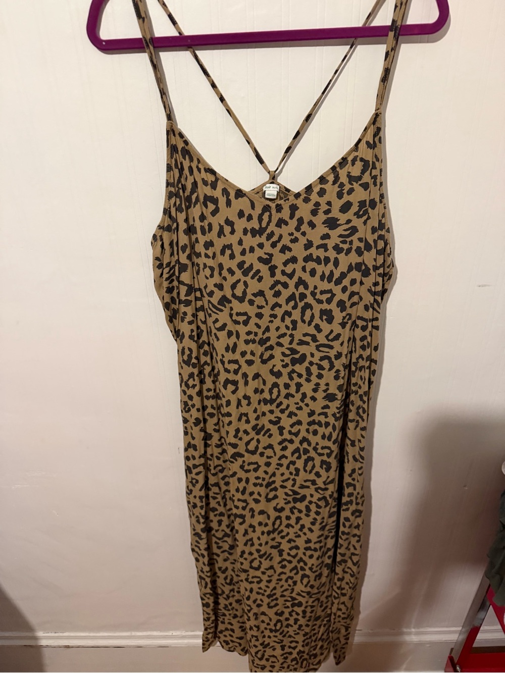 Aerie Leopard Print Slip Maxi Dress - Brown & Black XXL